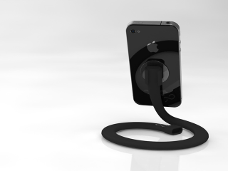Illustration for article titled The Infinite Loop Tablet Stand Flexes and Bends to Fit Any Situation